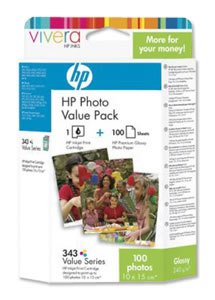 Hewlett Packard [HP] No. 343 Photo Value Pack